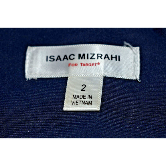 Isaac Mizrahi Target Dress - Belted Blue 50s Retro Preppy Sleeveless - Womens 2 - Picture 4 of 5